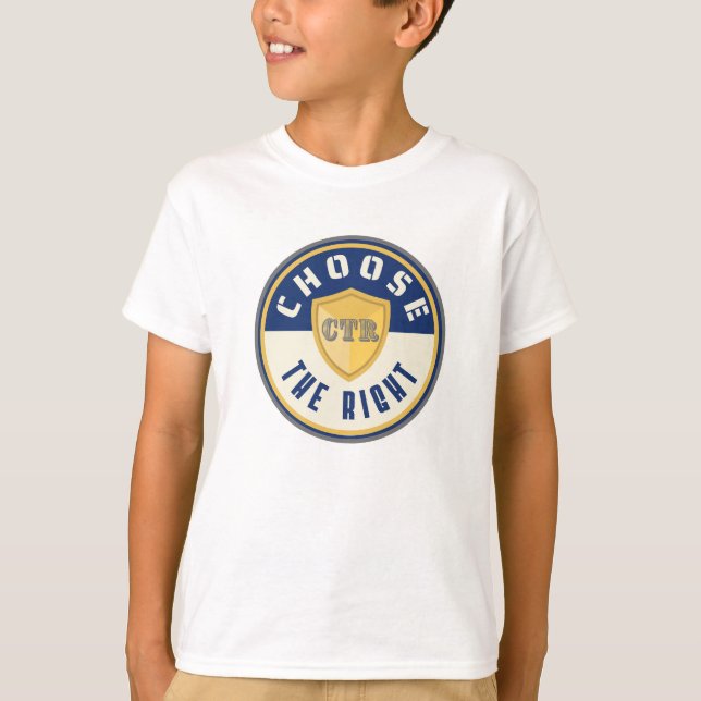 CTR principal do LDS Escolha o Batismo da camisa d (Frente)