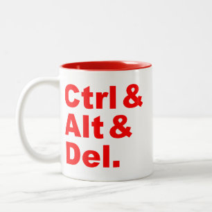CTRL & Alt & Del Caneca