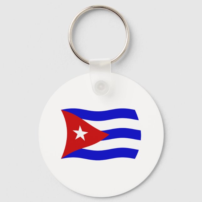 Cuba Flag Chaveiro (Frente)