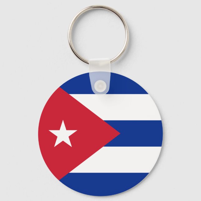 Cuba Flag Chaveiro (Frente)