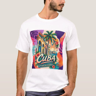 Cuba Good Vibes Tem um Endereço Camiseta
