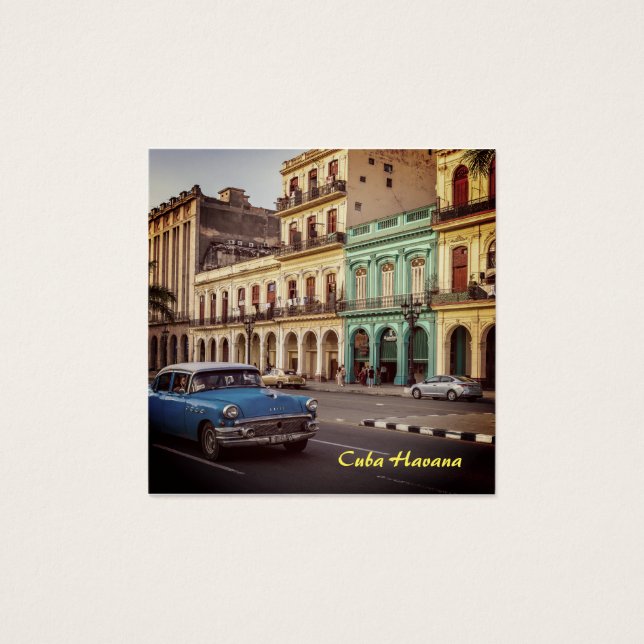 Cuba Havana Vintage Carro Clássico (Frente)