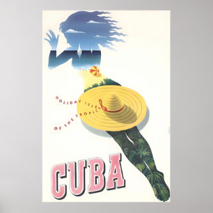 Cuba Impressão Arte Cubana Cartaz de Viagem