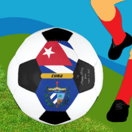 Cuba personalizada, bandeira, bola de futebol foto