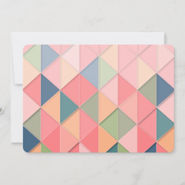 CUBISM pastel Shades GEOMETRIC - ADICIONAR MONOGRA (Frente)