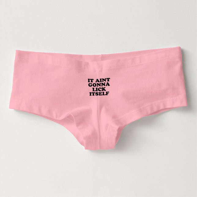 Cueca Feminina Ele aint que vai lamber-se (Frente)