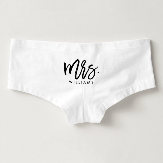 Cueca Feminina Na moda Script "Future Mrs" Bride (Verso)
