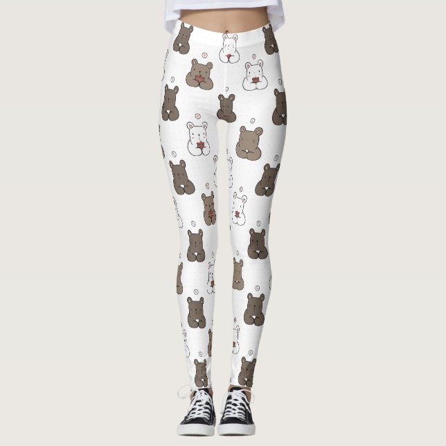 Cuecas Leggings de YOGA Estampadas (Frente)