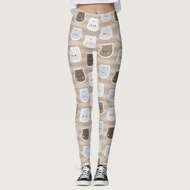 Cuecas Leggings de YOGA Estampadas (Frente)