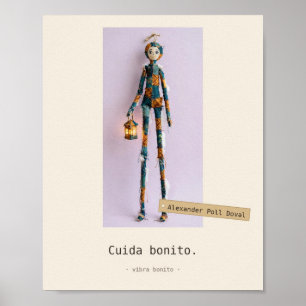 Cuida bonito — Brinquedos de Tecido Poster