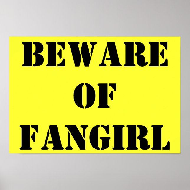 Cuidado com a poster de Fangirl (Frente)