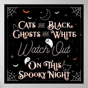 Cuidado Com Este Poster 24x24 Noite De Spooky