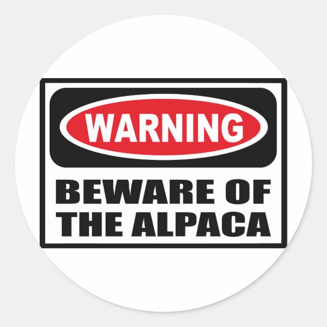 Cuidado com o adesivo da ALPACA (Frente)