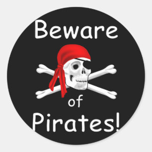 Cuidado com o autocolante Pirates