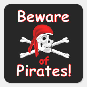 Cuidado com o autocolante Pirates