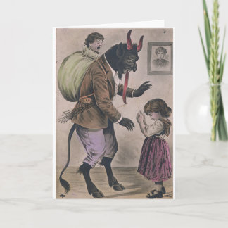 Cuidado com o cartão tradicional de férias Krampus