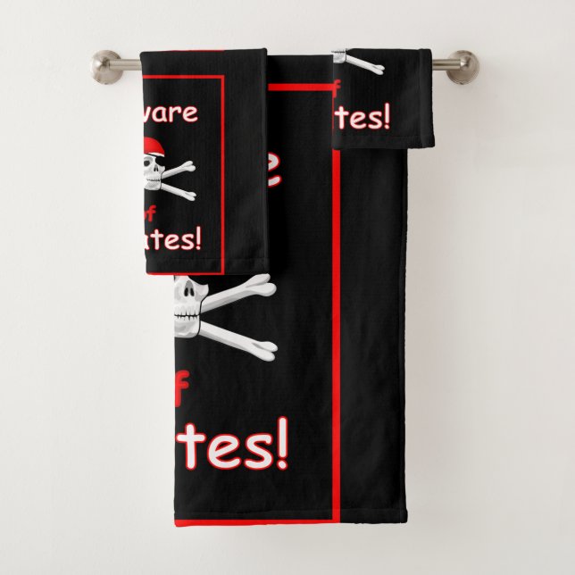 Cuidado com o conjunto das toalhas de Pirates (Insitu)