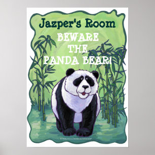 Cuidado com o Poster da Sala Personalizada do Urso