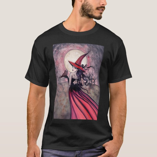 Cuidado com o T-Shirt de Coruja Vermelha (Frente)