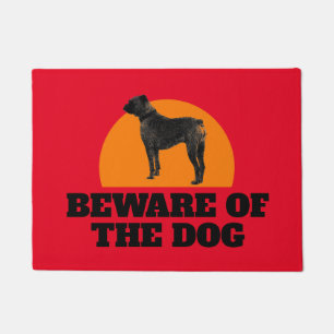 Cuidado com o tapete da porta do cão com a imagem