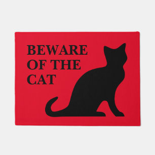 Cuidado com o tapete vermelho engraçado do gato p