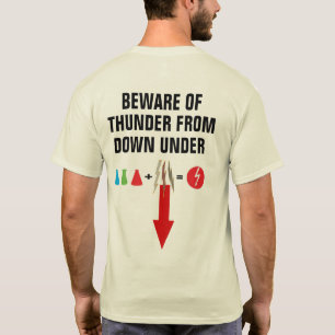 Cuidado Com O Trovão De Baixo Sob Camisa Gráfica