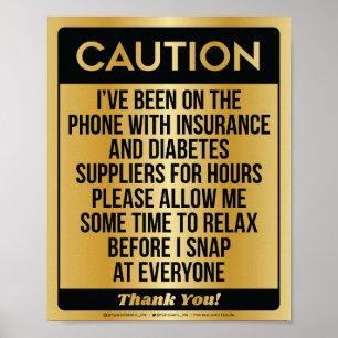 Cuidado [Digitalizado Dourado] Poster
