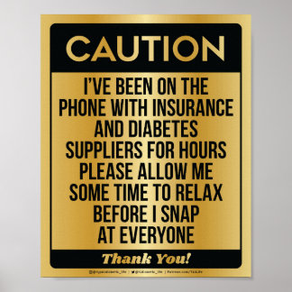 Cuidado [Digitalizado Dourado] Poster