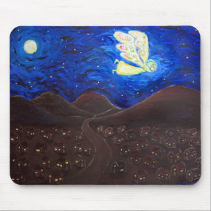 Cuidados do Soul Guardian Angel Art Mousepad