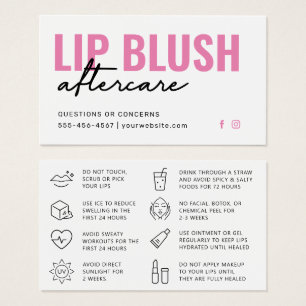 Cuidados Pós-Aplicação de Blush Labial Rosa Modern