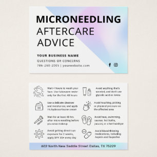 Cuidados Pós-Microneedling Holográfico Pastel