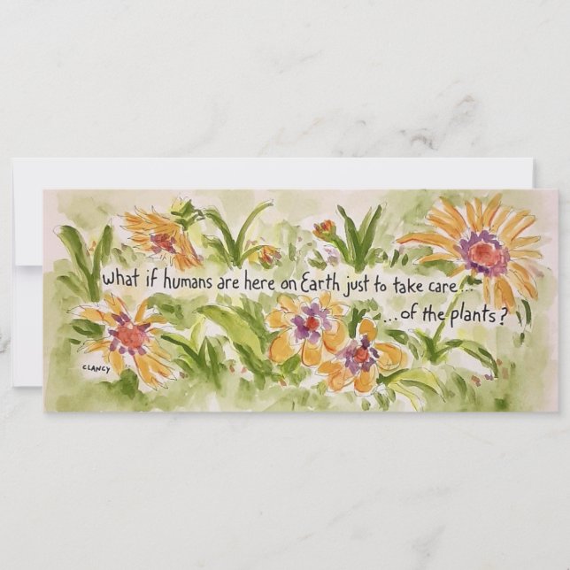 Cuidar Do Cartão Plantas (Frente)