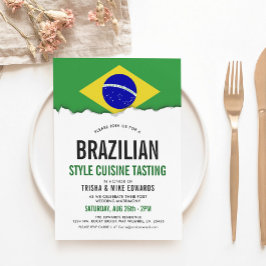 Cuisina brasileira | Convite Branco de Sinalizador