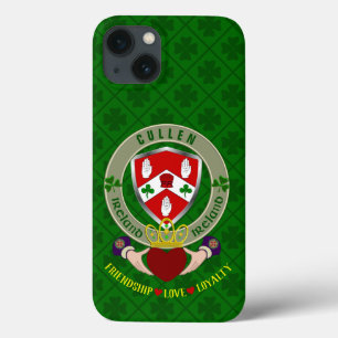 Cullen Irish Shield & Claddagh Personalizado