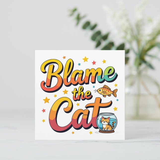 Culpa O Gato (Em pé/Frente)