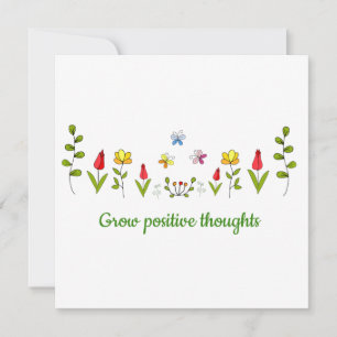 Cultivar flores de pensamentos positivos