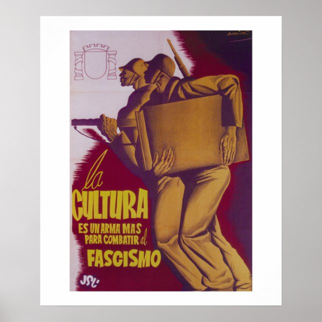 Cultura é uma arma para lutar contra a Poster de P (Frente)