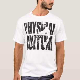 Cultura física - homem do músculo - camisa escur
