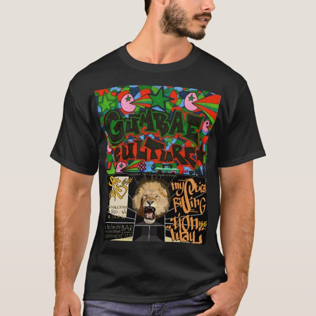 CULTURA GUMBAE. / SCRIBZ Camiseta Básica Preta (Frente)