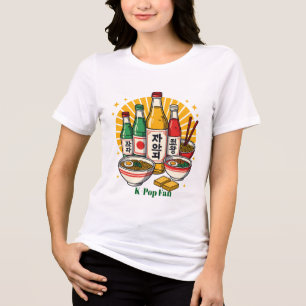 Cultura Pop Coreana Estampa na Camisa