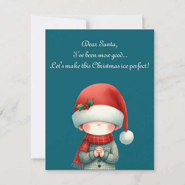 cumprimento de feriado com um cartão de Natal capr (Frente)