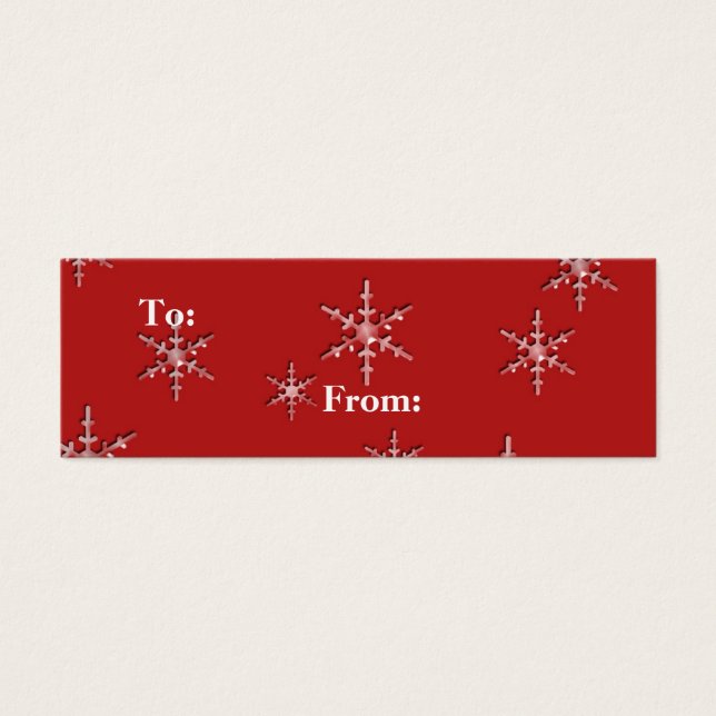 cumprimentos de temporada flocos de neve (Frente)