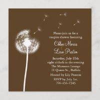 Cumprimentos! Seu e seu convite do chá (marrom)