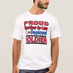 Cunhado orgulhoso de uma camisa distribuída do