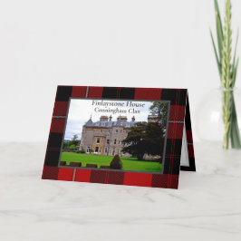 Cunningham Clan Scottish Home Folheed Cartão de Sa