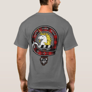 Cunningham Tartan Clan Crachá T-Shirt
