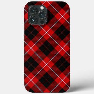 Cunningham Tartan Red Xadrez Negra