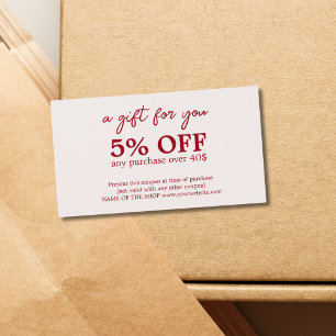 Cupão Branco-Branco da Cereja Minimalista