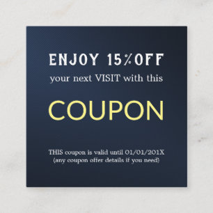 Cupão de Desconto do Salão Simples Moderno