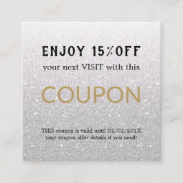 Cupão de Desconto do Salão Simples Moderno